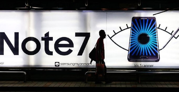 Samsung Galaxy Note 7'yi arızalı bataryalar yakmış