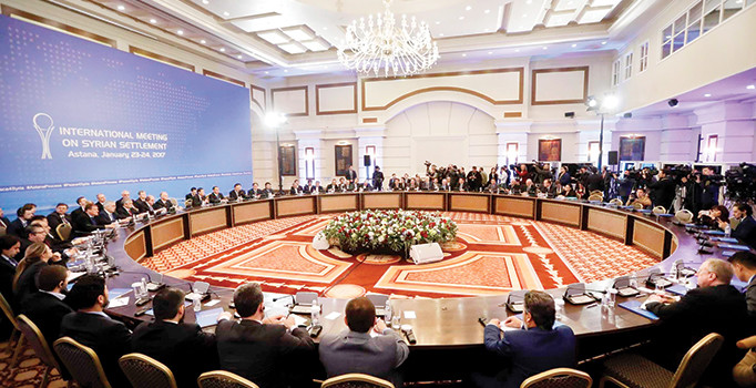 Astana’daki Suriye görüşmeleri yüz yüze değil odalarda yapılıyor