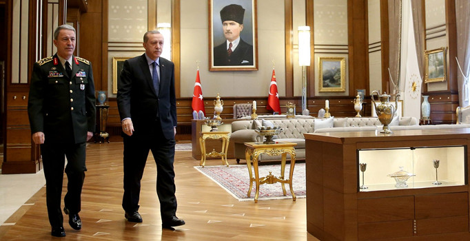 Cumhurbaşkanı Erdoğan, Genelkurmay Başkanı Akar'ı kabul etti