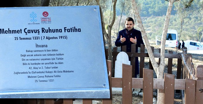 Çanakkale şehidi Mehmet Çavuş'un mezarı bir asır sonra bulundu