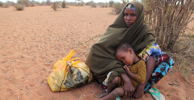 Somali'de kuraklık nedeniyle nüfusun yarısı tehdit altında