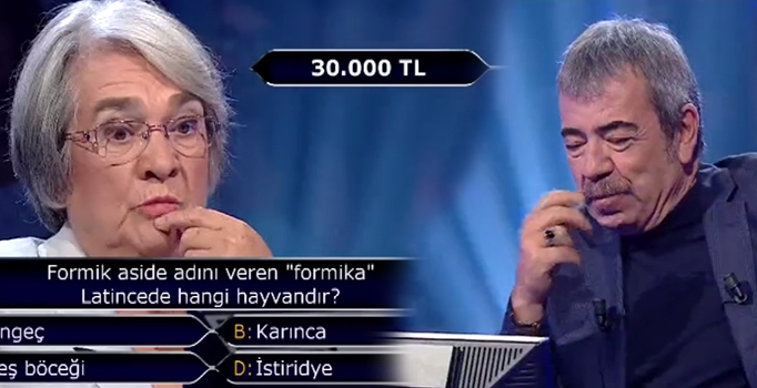 Formik aside adını veren formika hangi hayvandır? (Kim Milyoner Olmak İster sorusu)