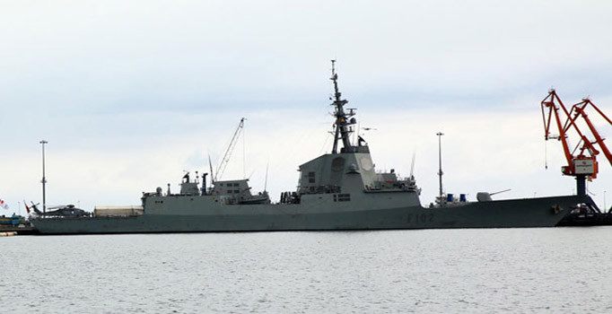 NATO gemileri Samsun'a geldi