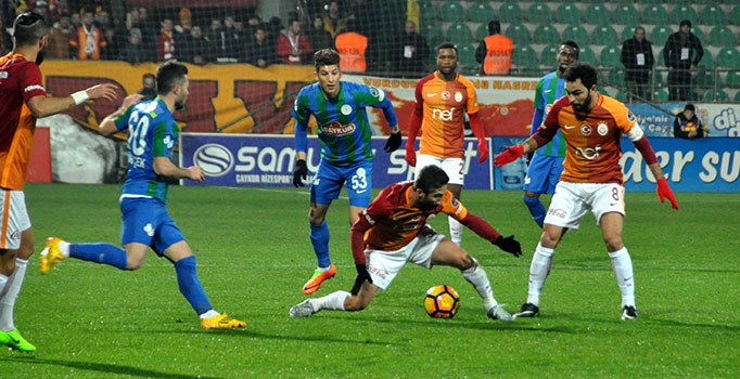 Çaykur Rizespor, Galatasaray maç sonucu: 1-1 | Tudor'lu Aslan yara aldı