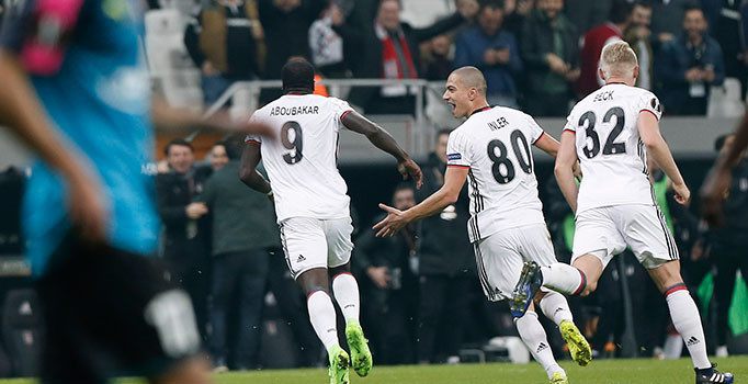 Beşiktaş Hapoel Beer Sheva'yı 2-1 mağlup ederek UEFA Avrupa Ligi'nde son 16 turuna yükseldi