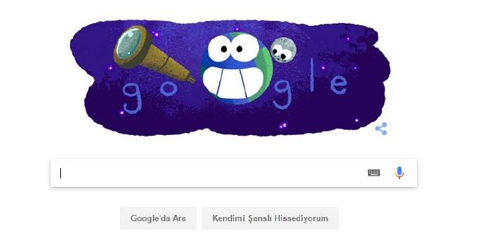Google keşfedilen 7 yeni gezegeni doodle yaptı