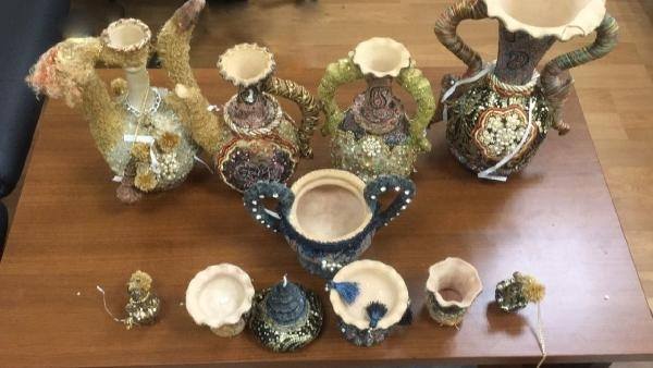 Vazolardan uyuşturucu çıktı