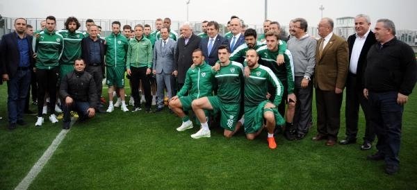 Bursaspor’a destek ve moral ziyareti