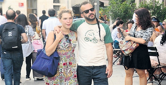 Rıza Kocaoğlu ve Eylül Su Sapan Galata'da görüntülendi