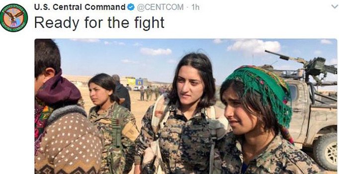 ABD ordusunun twitter hesabından skandal YPG paylaşımları | Son dakika haberleri