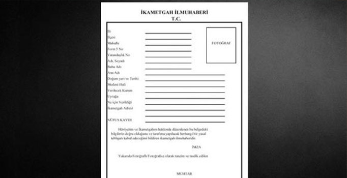 İkametgah evrakı artık e- devlet üzerinden alınabilecek