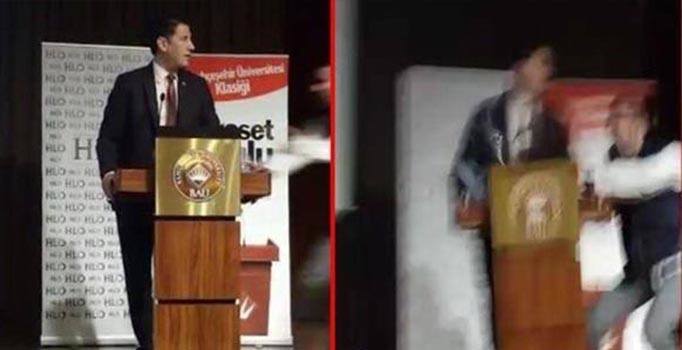 Sinan Oğan'ın konuştuğu kürsüyü deviren kişi serbest bırakıldı