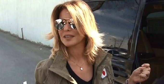 Gülben Ergen, Deniz Seki'yi Kadınlar Günü'nde ziyaret etti