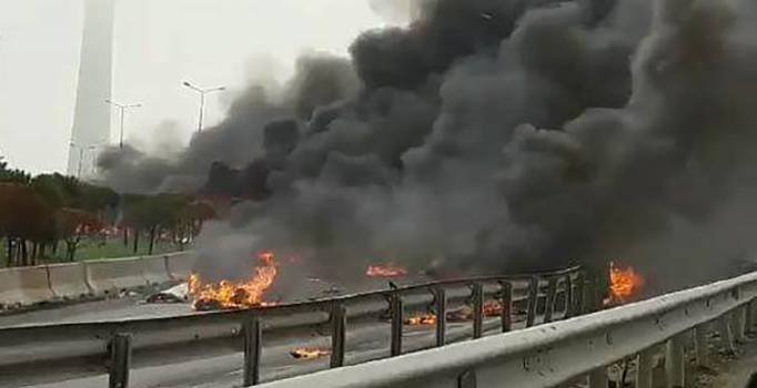 Büyükçekmece'deki helikopter kazası
