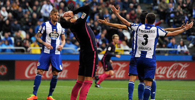 İspanya La Liga'da Deportivo sürprizi: D. La Coruna: 2 - Barcelona: 1