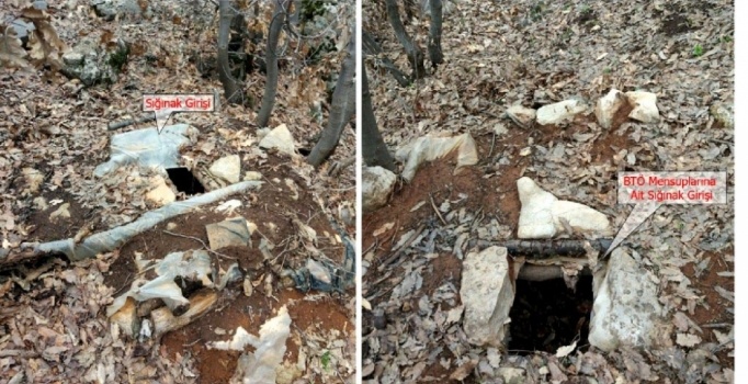 Lice'de 20 PKK sığınağı imha edildi