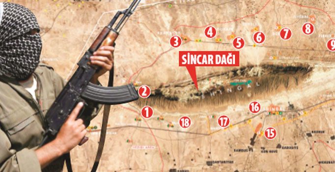 Sincar’da 18 PKK kampı var