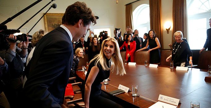 Trudeau ve Ivanka Trump, Broadway’de buluştu