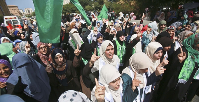 Gazze'de Mescidi Aksa'ya yasak koyan İsrail'e protesto