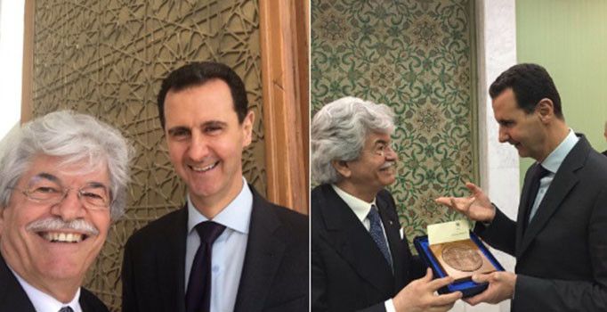 Esad’la selfie çeken İtalyan senatöre tepki yağdı: Utanç verici