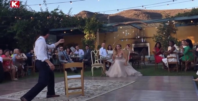 Sihirbaz damattan harika dans performansı