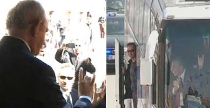 CHP lideri Kılıçdaroğlu, Kayseri'de bozkurt işareti yaptı