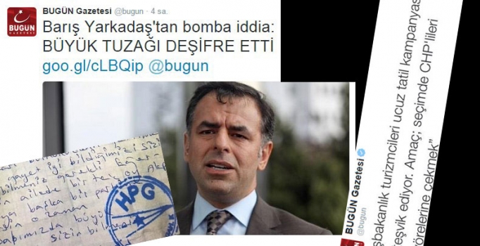 Bugün gazetesinden pes dedirten haber!