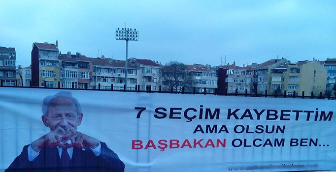 İstanbul'da Kılıçdaroğlu için asılan pankartlar güldürdü