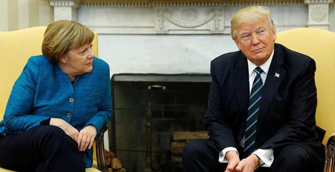 Trump, Merkel'le tokalaşmamasıyla ilgili ilk kez konuştu
