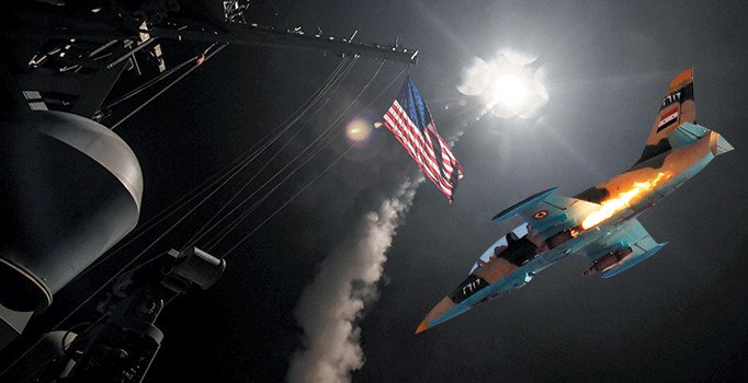 ‘Trump işi’ saldırı bitti, Esad jetleri o üsten yine vurdu