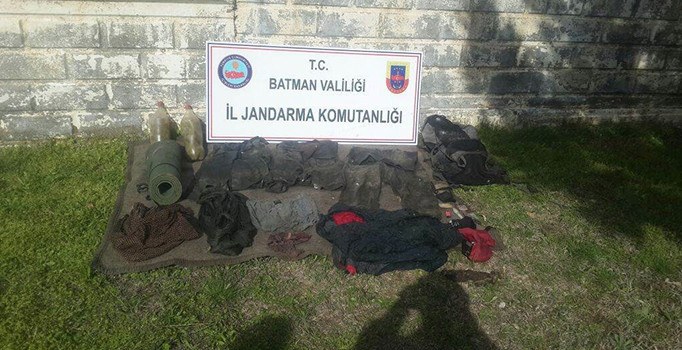 Batman'da PKK'ya ait mühimmat ele geçirildi