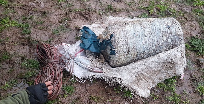 Beytüşşebap'ta bulunan patlayıcı imha edildi