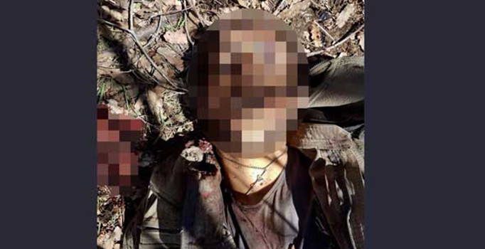 Cephe sorumlusu 'saro' kod adlı teröristin kolyesindeki detay