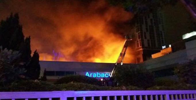 Kağıthane Sanayi Mahallesi'nde yangın çıktı