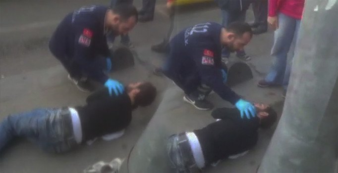 Üsküdar'da yürek sızlatan görüntü