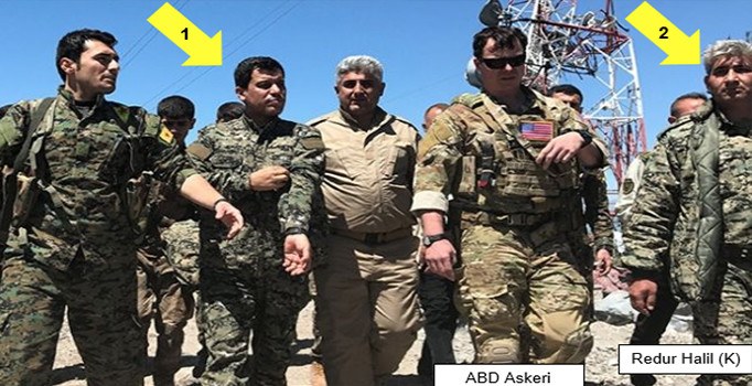 Sincar'da ABD'li komutanı karşılayan teröristelrin kim oldukları ortaya çıktı