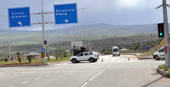 Tunceli Elazığ karayolunda 250 kilogram el yapımı patlayıcı ele geçirildi