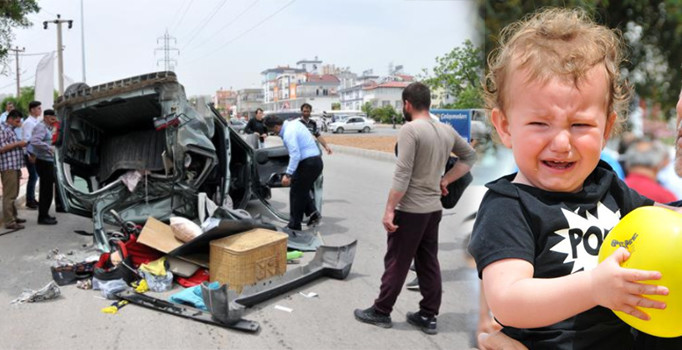 Minik Rüzgar'ı bebek koltuğu kurtardı | Antalya haberleri