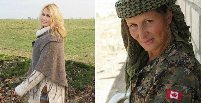 Terör örgütü YPG'ye katılan Kanadalı manken Kobani'de ortaya çıktı
