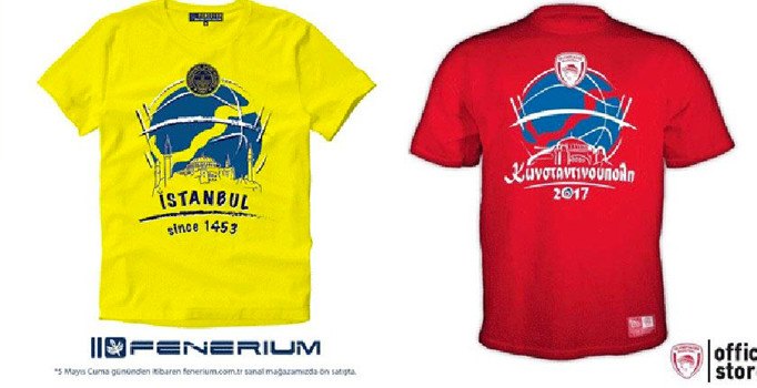 Olympiakos tişört bastı, Fenerbahçe anında cevabını verdi