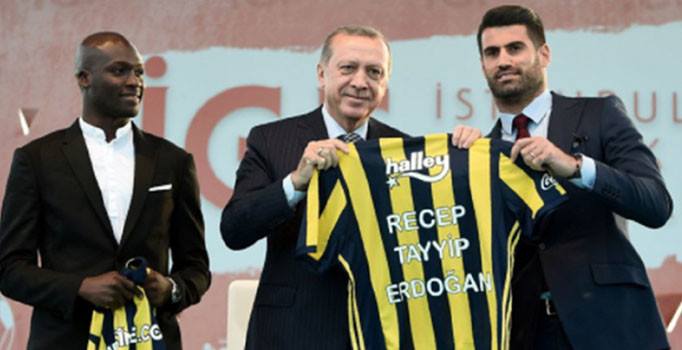Erdoğan'dan Fenerbahçe standına ziyaret