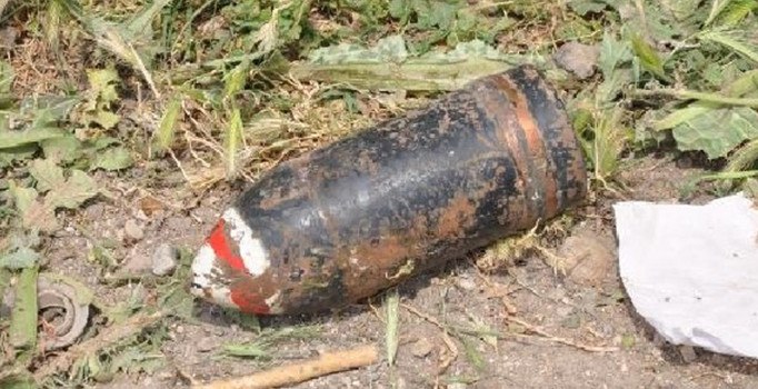 Nizip'te patlamamış havan mermisi bulundu