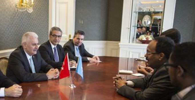 Başbakan Yıldırım, Somali Cumhurbaşkanı Fermacu ile görüştü