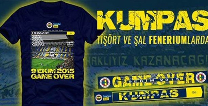 Fenerbahçe'den Aziz Yıldırım'ın beraati sonrası kumpas ve game over tişörtleri