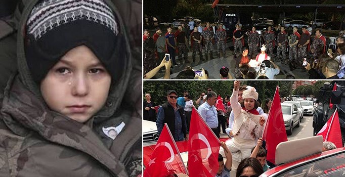 Şırnak'ta şehit düşeni Atilla Güneş'in oğlunun sünnet düğünü için bin araçlık konvoy