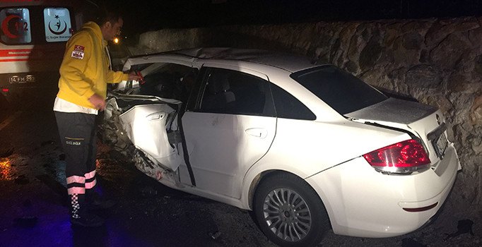 Bolu'da trafik kazası: 1 ölü, 2 yaralı