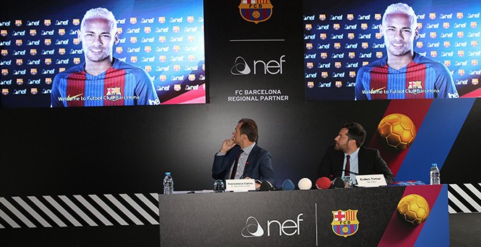 Nef Barcelona ile sponsorluk anlaşması imzaladı