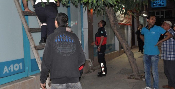 Yavru kedi sıkıştığı yerden 5 saat sonra kurtarıldı