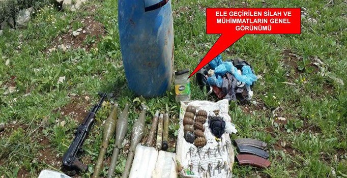 Şırnak'ta PKK'ya ağır darbe: 12 roketatar ele geçirildi