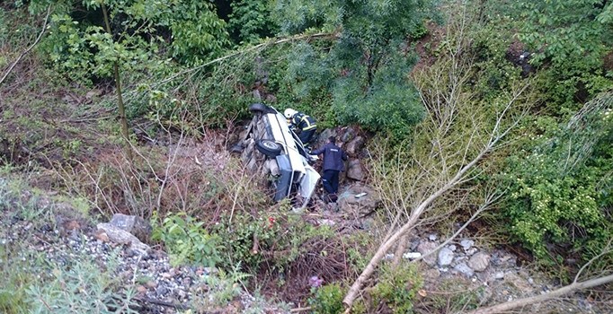 Malatya'da otomobil şarampole uçtu: 5 yaralı